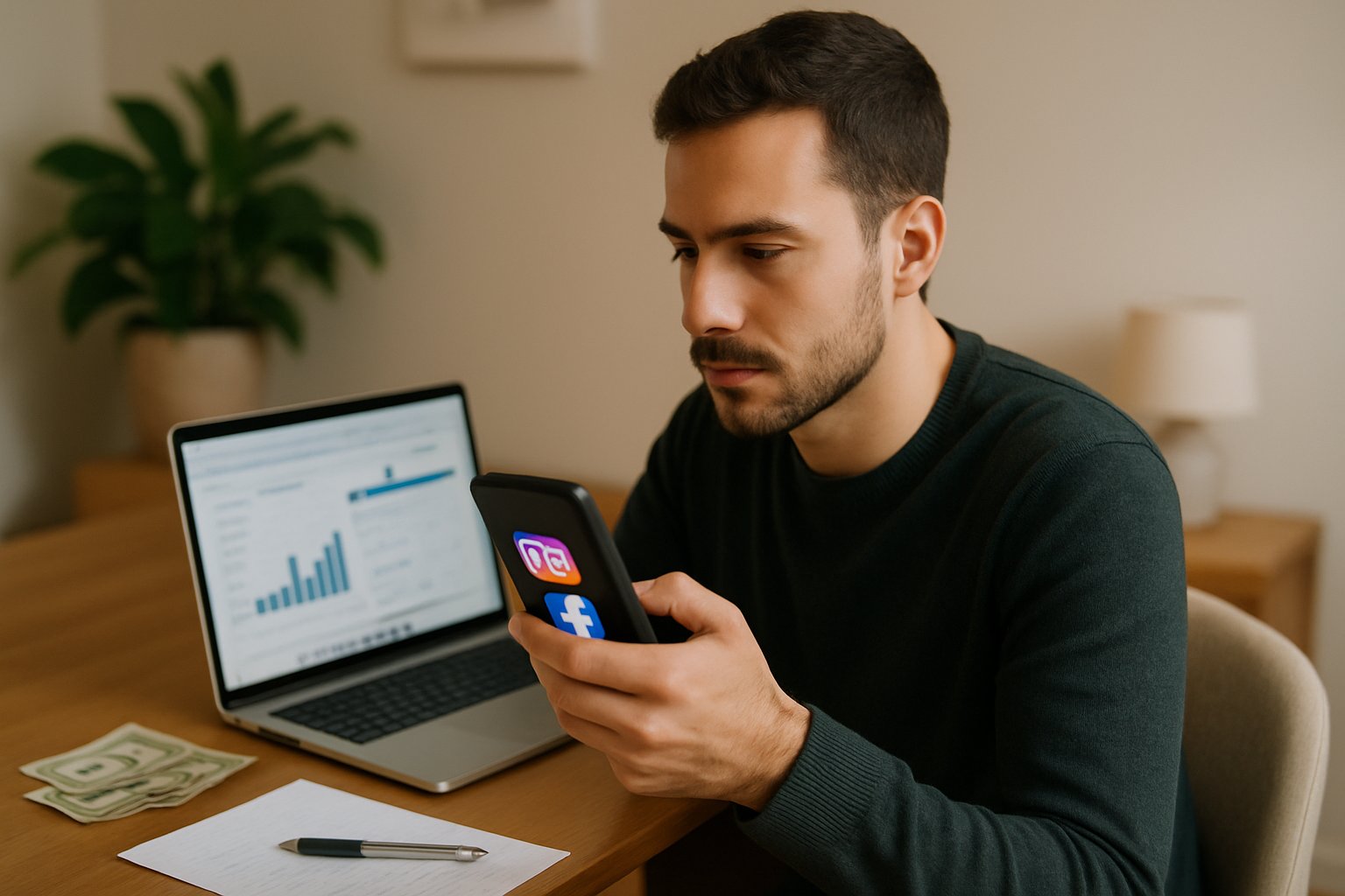 Vale a pena ganhar dinheiro no Instagram e Facebook em 2026? Análise atual